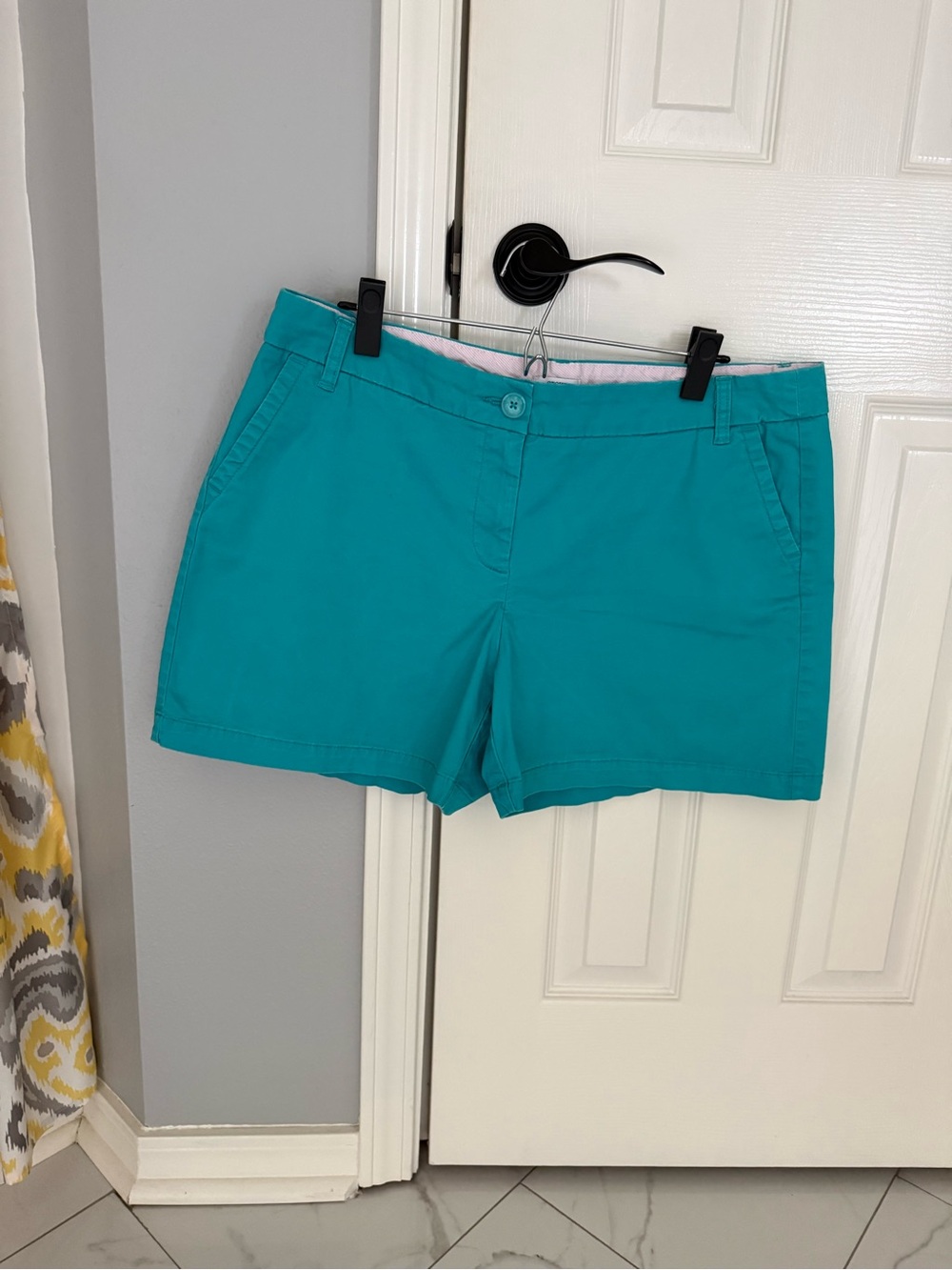 crown & ivy Teal Casual Chino Shorts